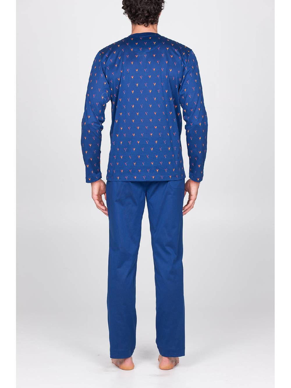 Julipet Pigiama Serafino In Setoso Puro Cotone Mercerizzato