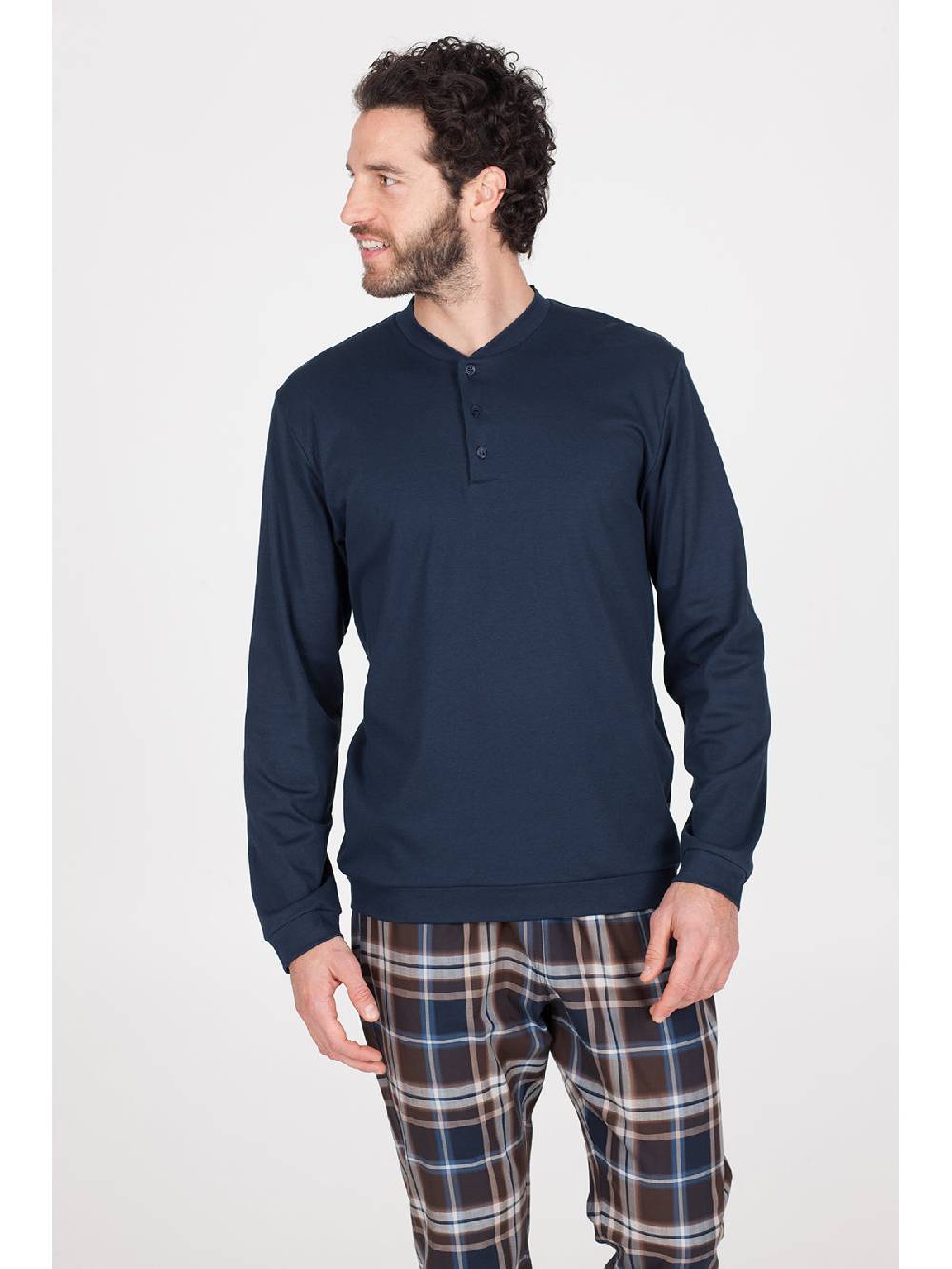 Julipet Pigiama Uomo In Morbido Twill Di Puro Cotone
