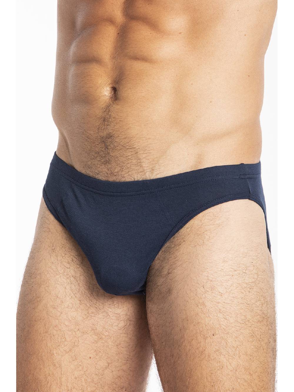 Julipet Slip blu in jersey di cotone elasticizzato taglio moderno e confortevole