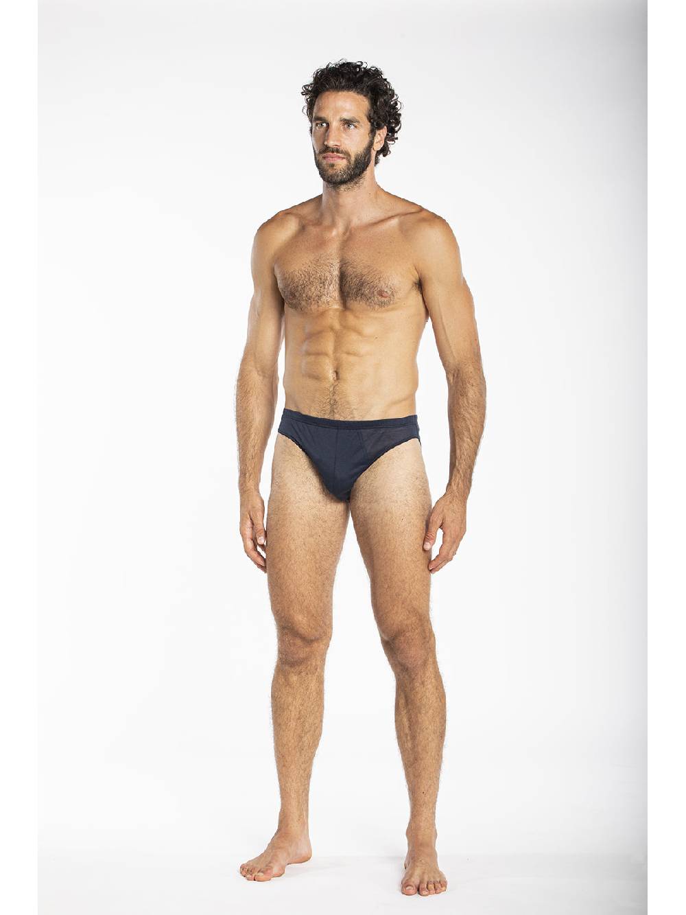 Julipet Slip Blu In Jersey Di Puro Cotone Mercerizzato E Gasato