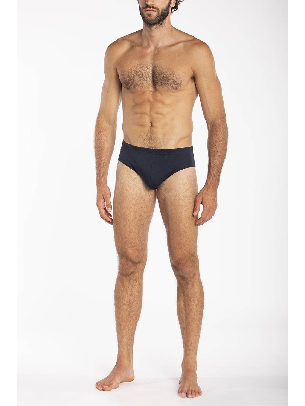 Julipet Slip Blu Medio In Interlock Di Puro Cotone "doppia Maglia"