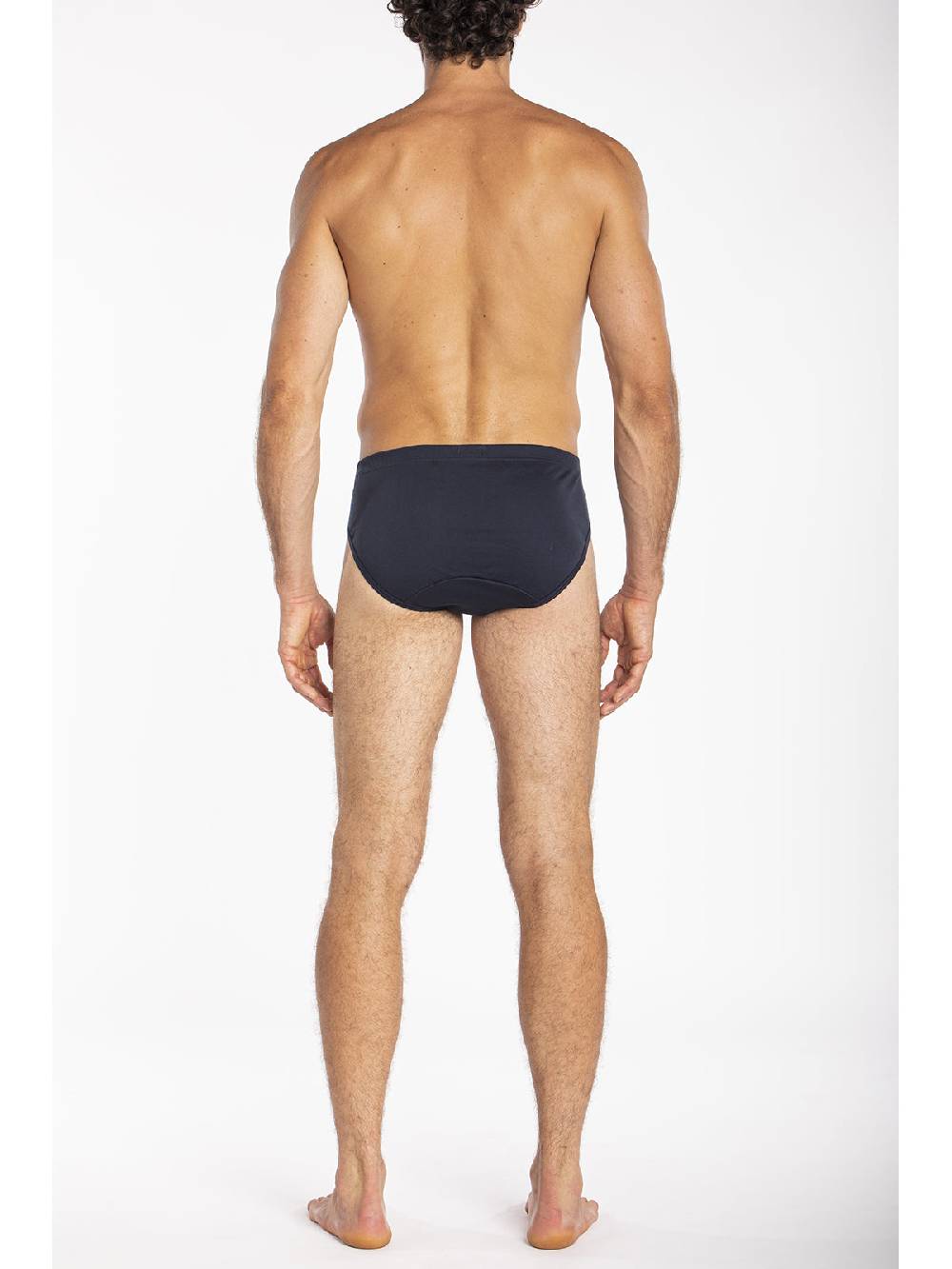 Julipet Slip Blu Medio In Interlock Di Puro Cotone "doppia Maglia"