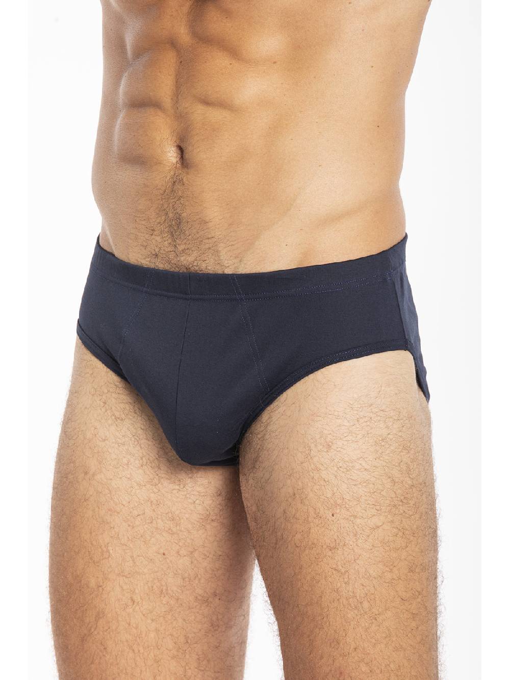 Julipet Slip blu medio in interlock di puro cotone "doppia maglia"