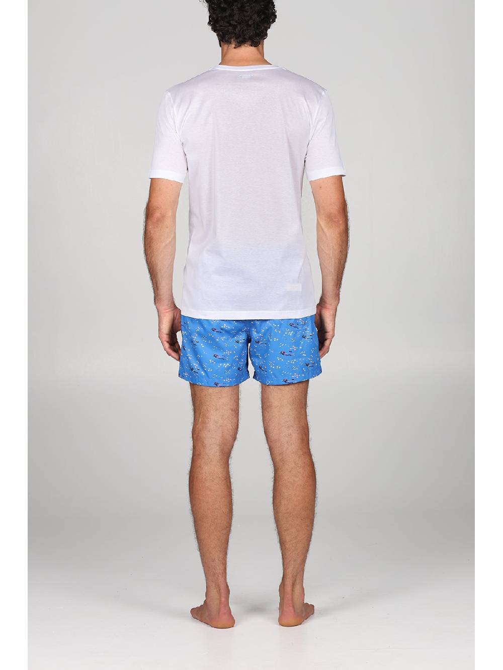 Julipet T-shirt In Jersey Di Puro Cotone Bianco, Con Stampa Piazzata "sub"