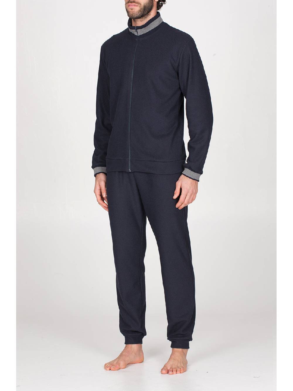 Julipet Tuta Con Zip In Confortevole Jacquard Punto Milano