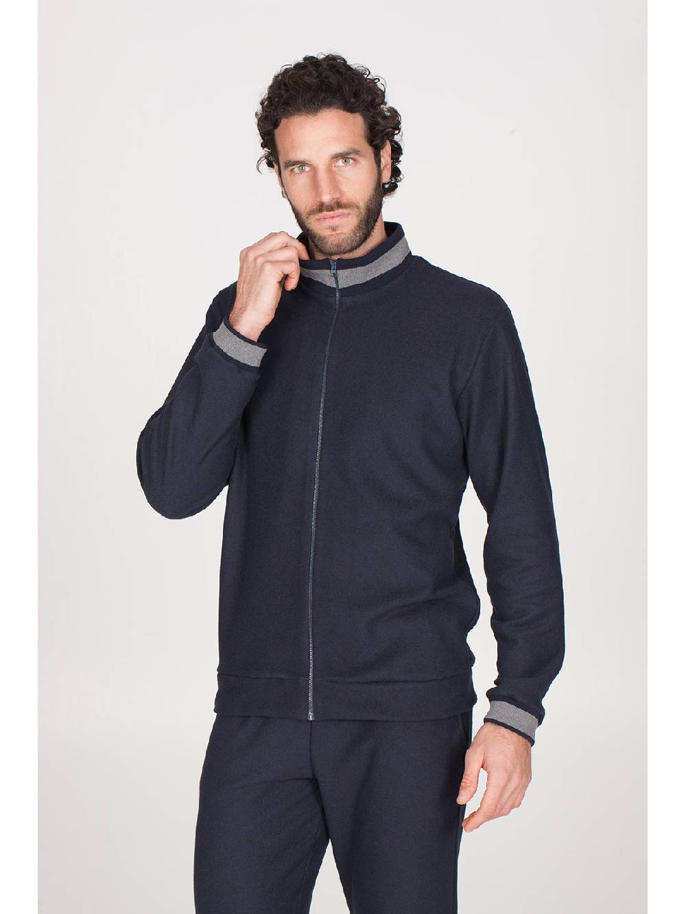 Julipet Tuta Con Zip In Confortevole Jacquard Punto Milano