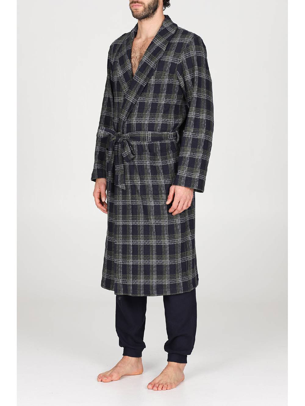 Julipet Vestaglia In Confortevole Jacquard Di Cotone