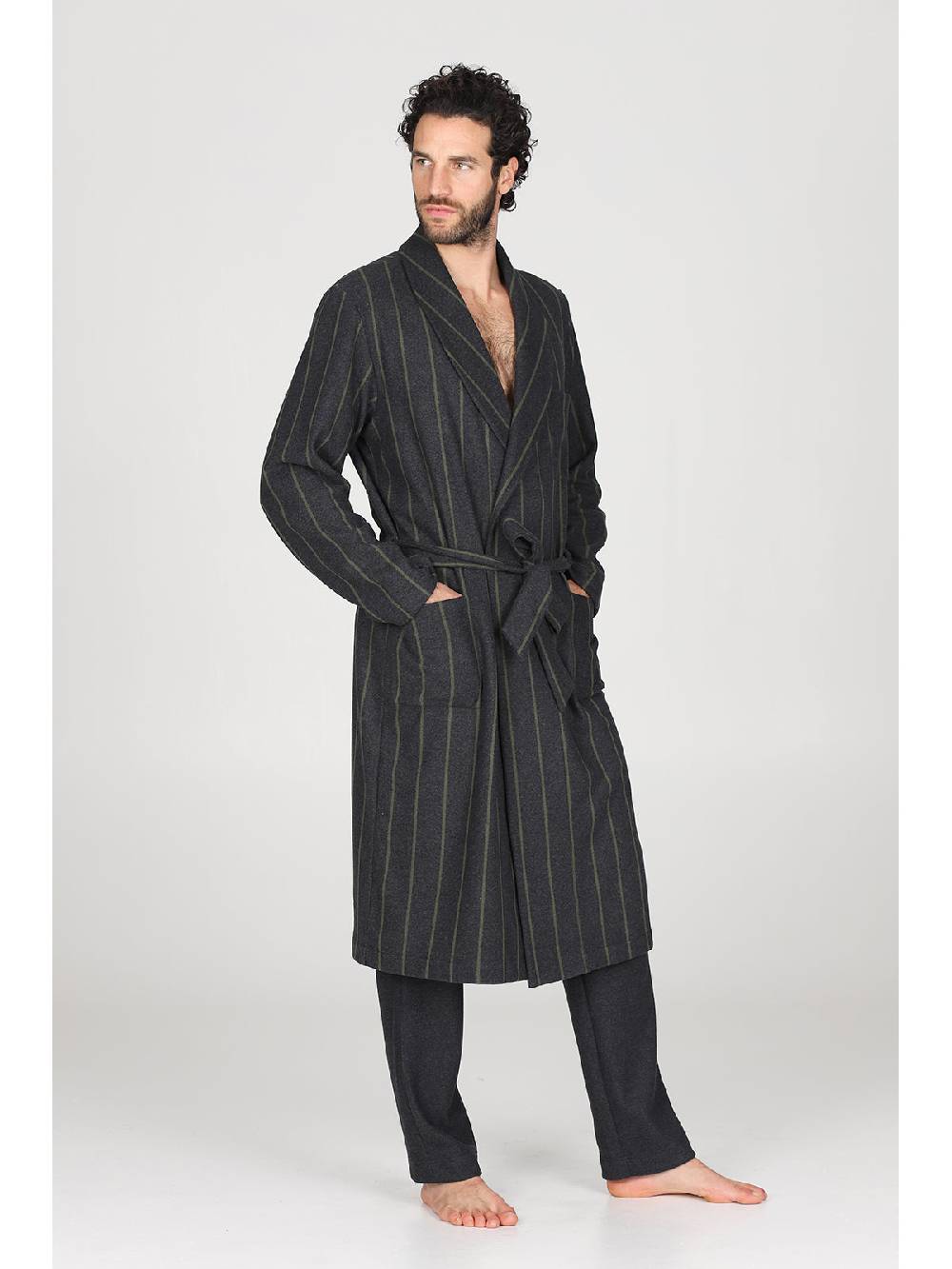 Julipet Vestaglia In Confortevole Jacquard Di Cotone