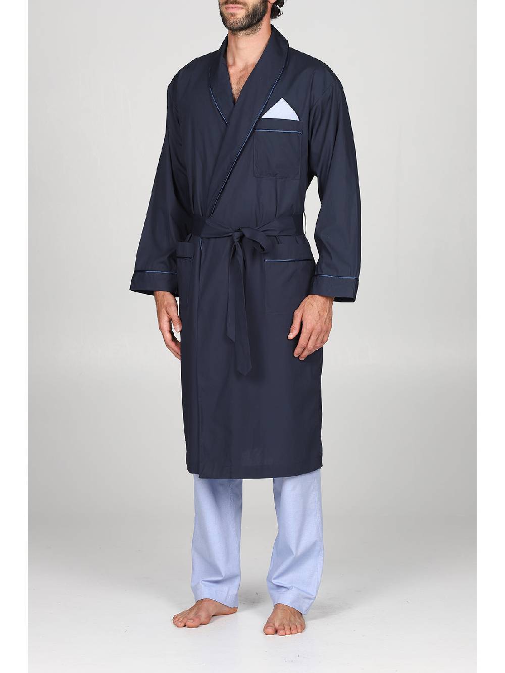 Julipet Vestaglia In Pregiato Popeline 100% Cotone, Classicità Ed Eleganza