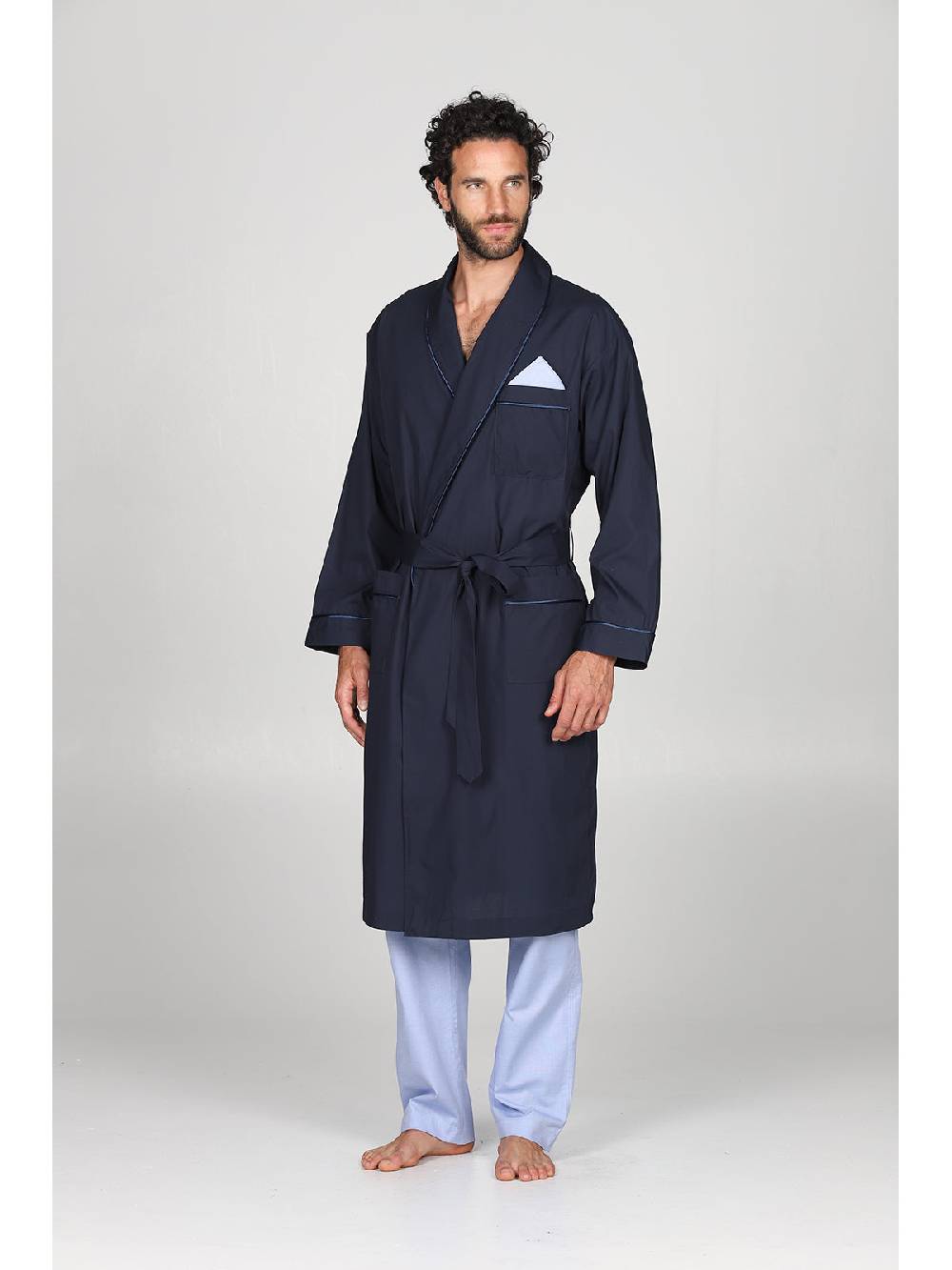 Julipet Vestaglia In Pregiato Popeline 100% Cotone, Classicità Ed Eleganza