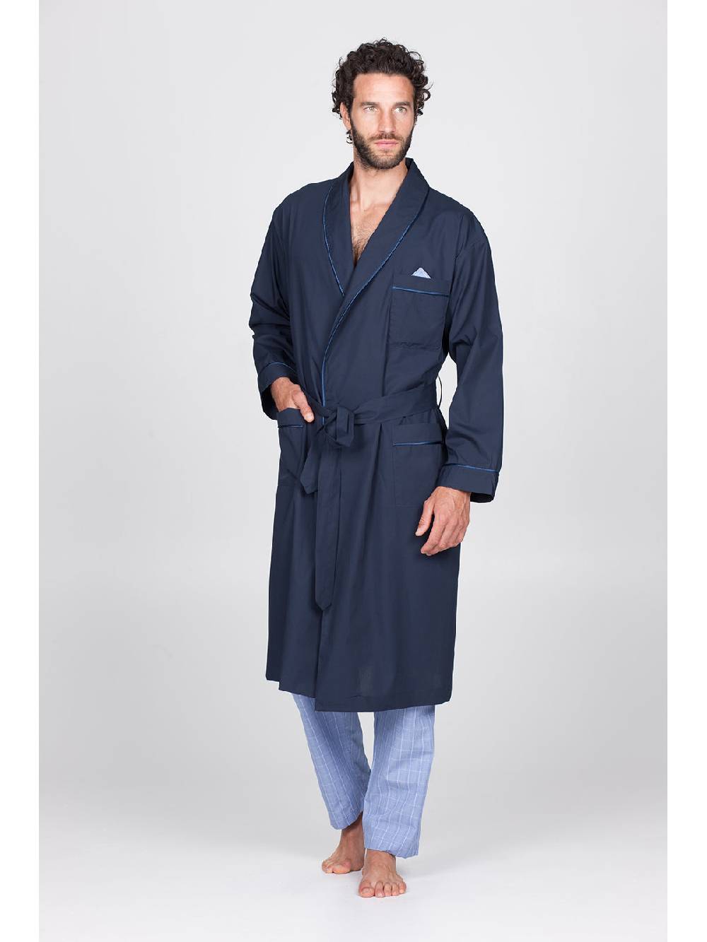 Julipet Vestaglia In Pregiato Popeline Di Puro Cotone