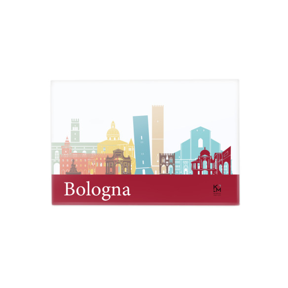 Kalamitica Calamita Design Skyline BOLOGNA - Magnete Decorativo per Frigo e Lavagna