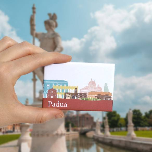 Kalamitica Calamita Design Skyline PADOVA - Magnete Decorativo Per Frigo E Lavagna