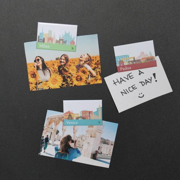 Kalamitica Calamita Design Skyline PADOVA - Magnete Decorativo Per Frigo E Lavagna