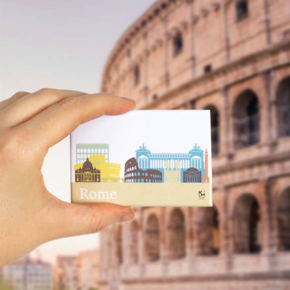 Kalamitica Calamita Design Skyline ROMA - Magnete Decorativo Per Frigo E Lavagna