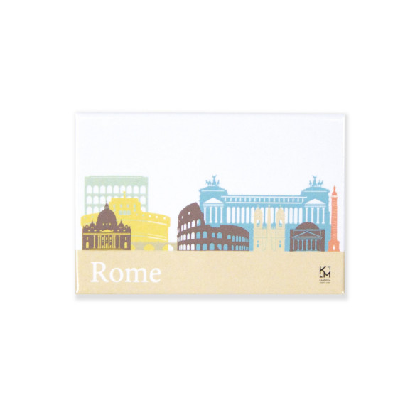 Kalamitica Calamita Design Skyline ROMA - Magnete Decorativo per Frigo e Lavagna