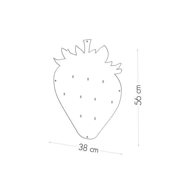 Kalamitica Fragola - Lavagna Magnetica 56x38 Cm