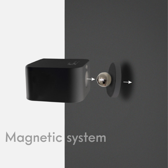 Kalamitica KaliSphera - Lampada LED Magnetica - Nero