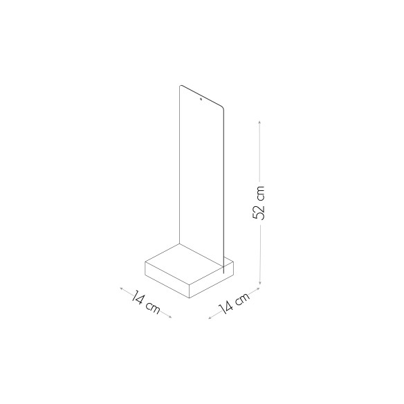 Kalamitica Lavagna Magnetica Con Base 14x50 Cm