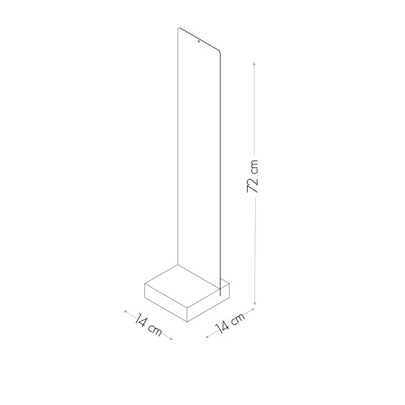 Kalamitica Lavagna Magnetica Con Base 14x70 Cm