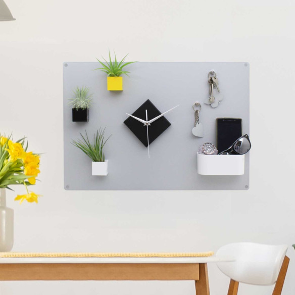 Kalamitica Kronos - Orologio Magnetico Quadrato / Nero Opaco