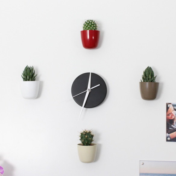 Kalamitica Kronos - Orologio Magnetico Tondo / Nero Opaco