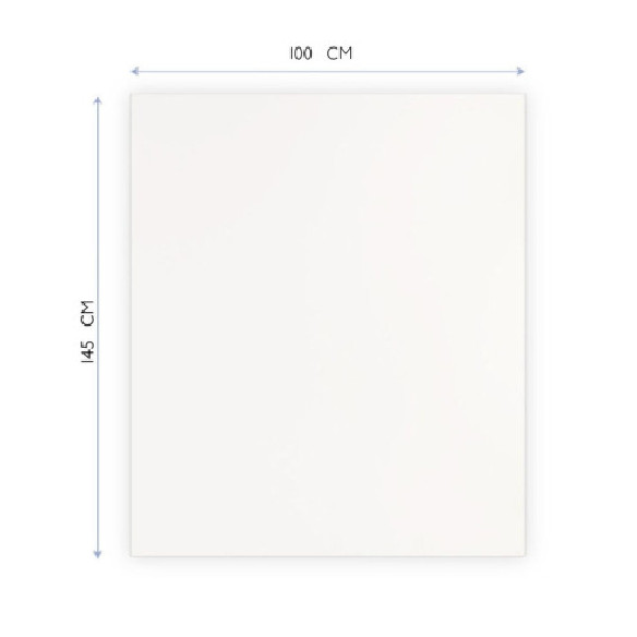 Kalamitica Lavagna Bianca Lucida da Ufficio 145x100 cm