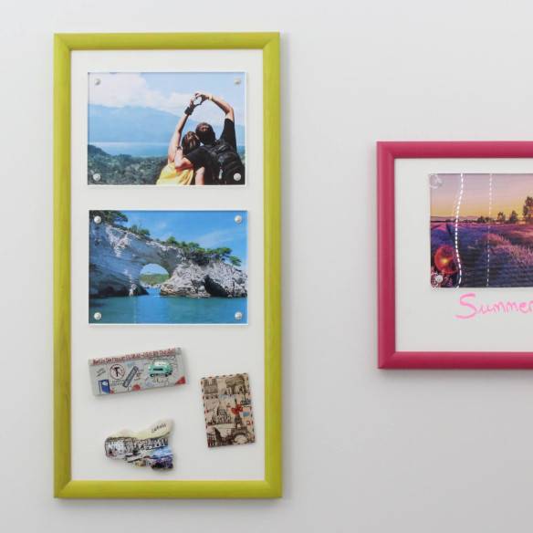 Kalamitica Lavagna Magnetica Bianca Con Cornice 23x50 Cm