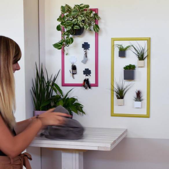 Kalamitica Lavagna Magnetica Bianca Con Cornice 23x50 Cm