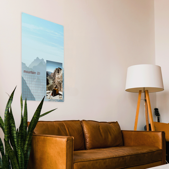 Kalamitica Lavagna Magnetica Personalizzata 114x74 Cm - Verticale