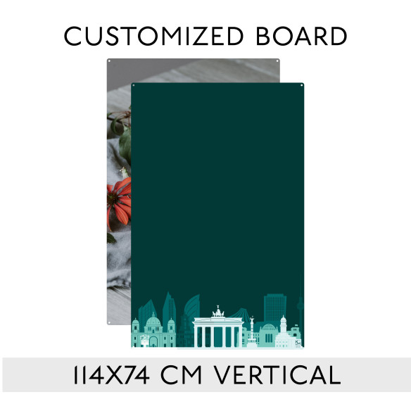 Kalamitica Lavagna Magnetica Personalizzata 114x74 cm - Verticale