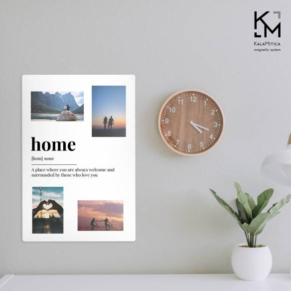 Kalamitica Lavagna Magnetica Personalizzata 56x38 Cm - Verticale