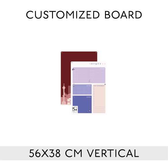 Kalamitica Lavagna Magnetica Personalizzata 56x38 Cm - Verticale