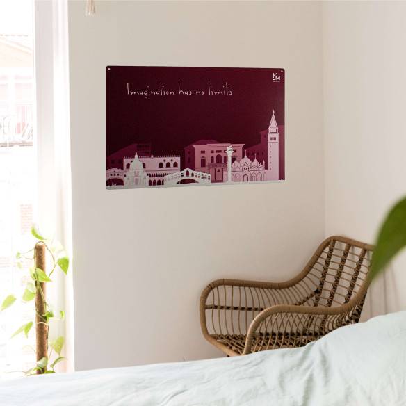 Kalamitica Lavagna Magnetica Personalizzata 74x57 Cm - Orizzontale