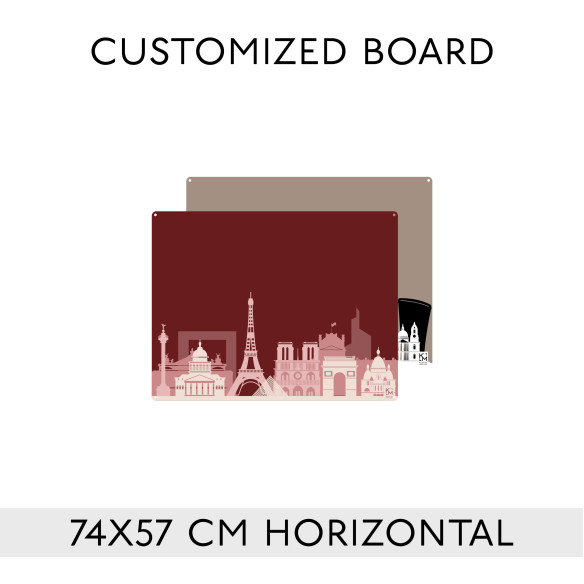 Kalamitica Lavagna Magnetica Personalizzata 74x57 cm - Orizzontale