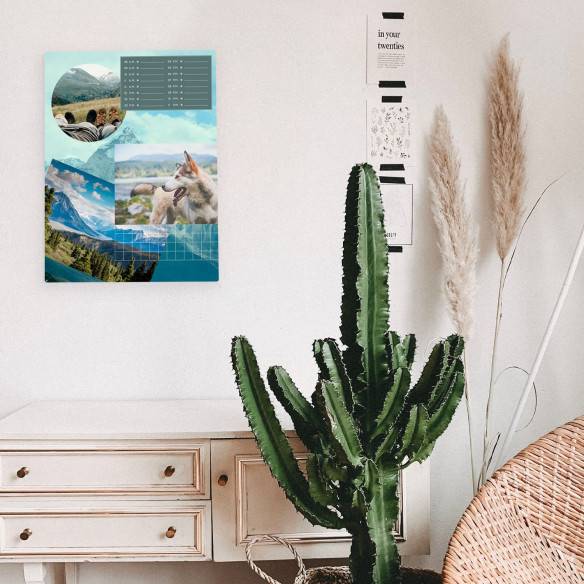 Kalamitica Lavagna Magnetica Personalizzata 74x57 Cm - Verticale