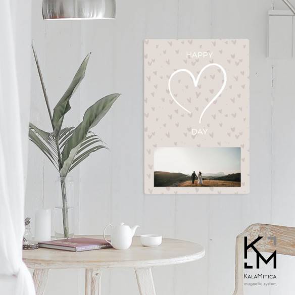 Kalamitica Lavagna Magnetica Personalizzata 74x57 Cm - Verticale