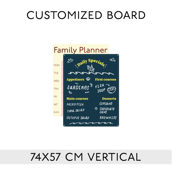 Kalamitica Lavagna Magnetica Personalizzata 74x57 cm - Verticale