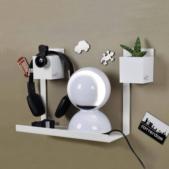 Kalamitica Mensola Magnetica "The Note" - Colore Bianco Kalamitica Mensola Magnetica "The Note" - Colore Bianco