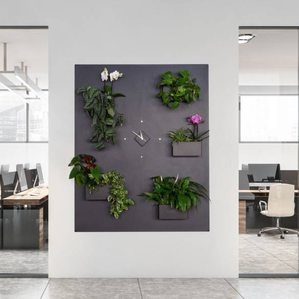 Kalamitica Set 2 Contenitori Magnetici in Acciaio - Bianco/Antracite