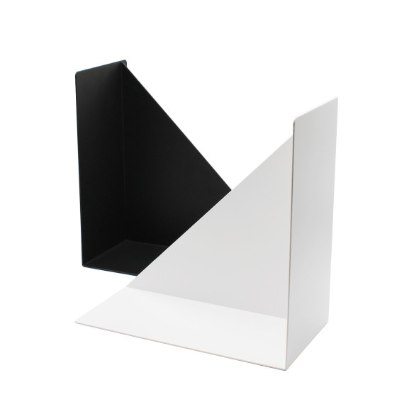 Kalamitica Set 2 Mensole Magnetiche in Acciaio - Bianco/Antracite