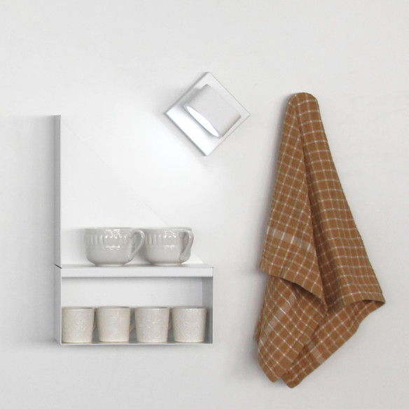 Kalamitica Supporto Da Parete Quadrato Per KaliSphera - Bianco