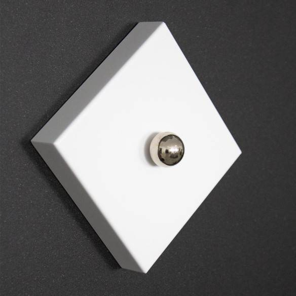 Kalamitica Supporto da Parete Quadrato per KaliSphera - Bianco