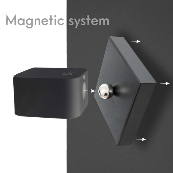 Kalamitica Supporto Da Parete Quadrato Per KaliSphera - Nero