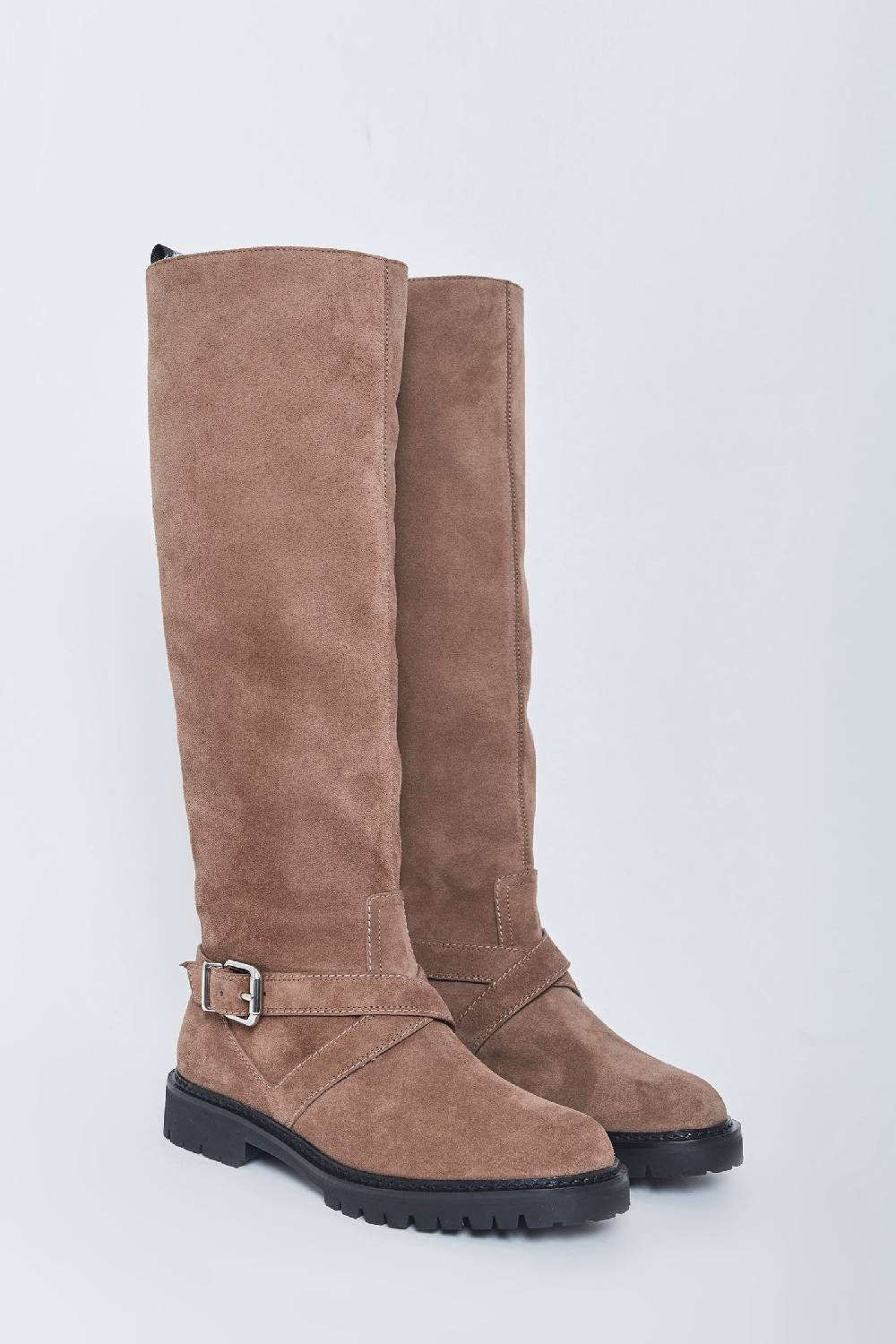 Kalliste K35 BIKER BOOTS VELOUR FANGO