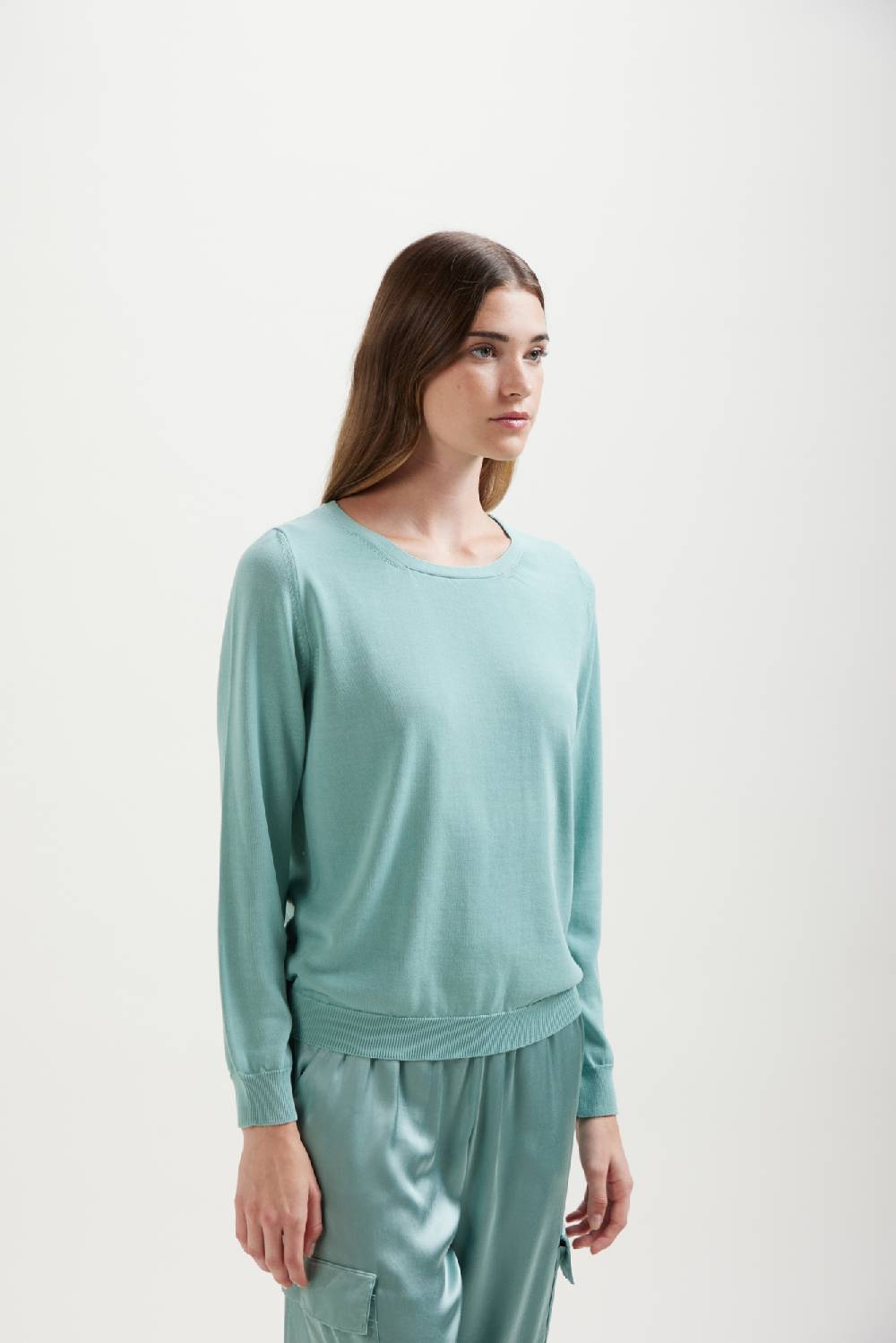 Kangra Cashmere Barchetta In Cotone Con Goccia Nella Schiena