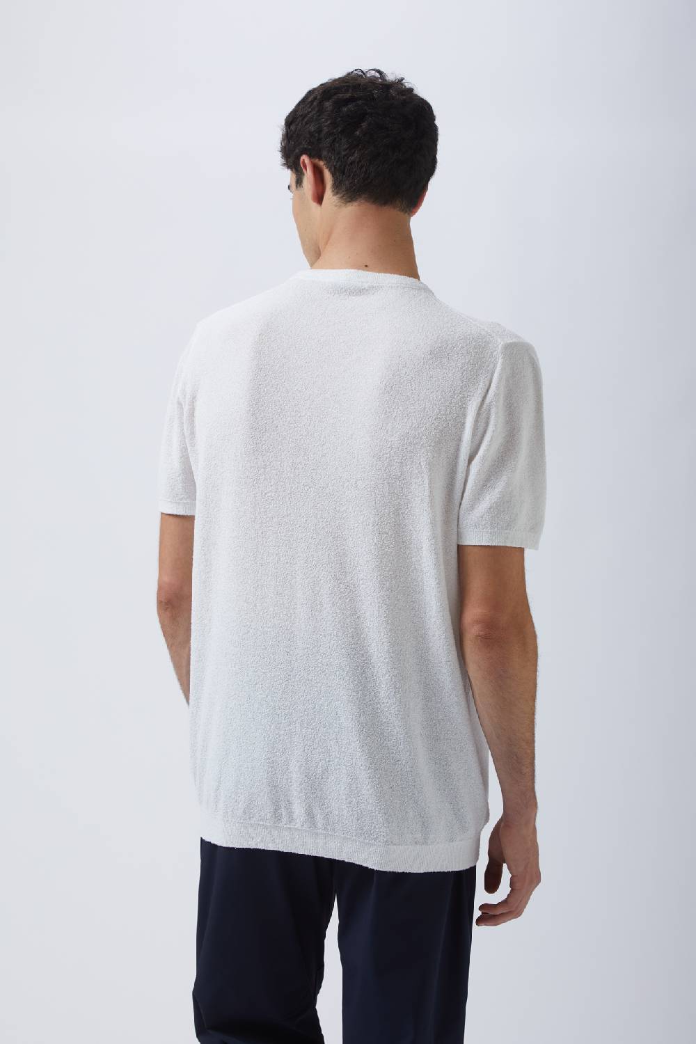 Kangra Cashmere Girocollo Mezza Manica In Spugnetta