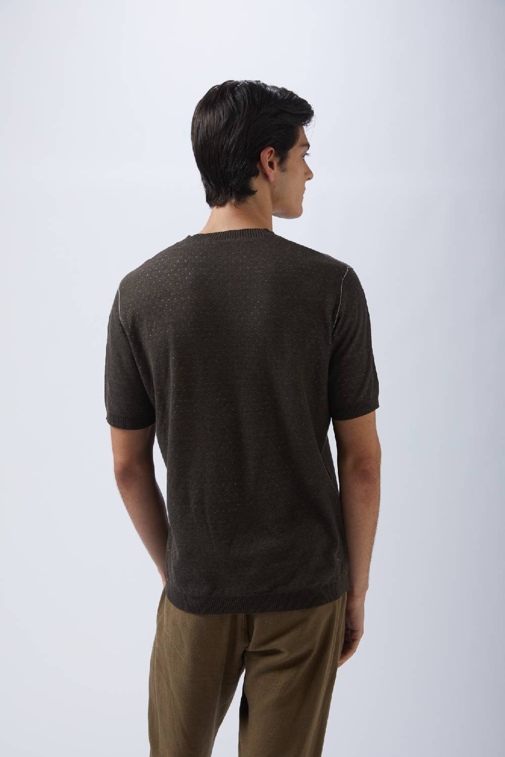 Kangra Cashmere Girocollo Mezza Manica Pois Bicolore