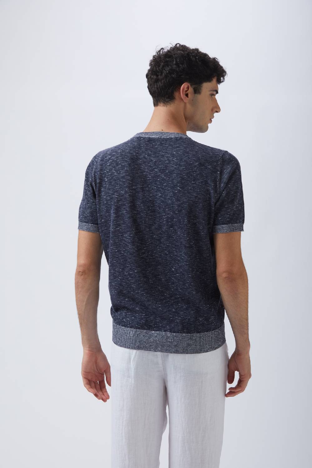 Kangra Cashmere Girocollo Mezza Manica Vanise' Fiammato