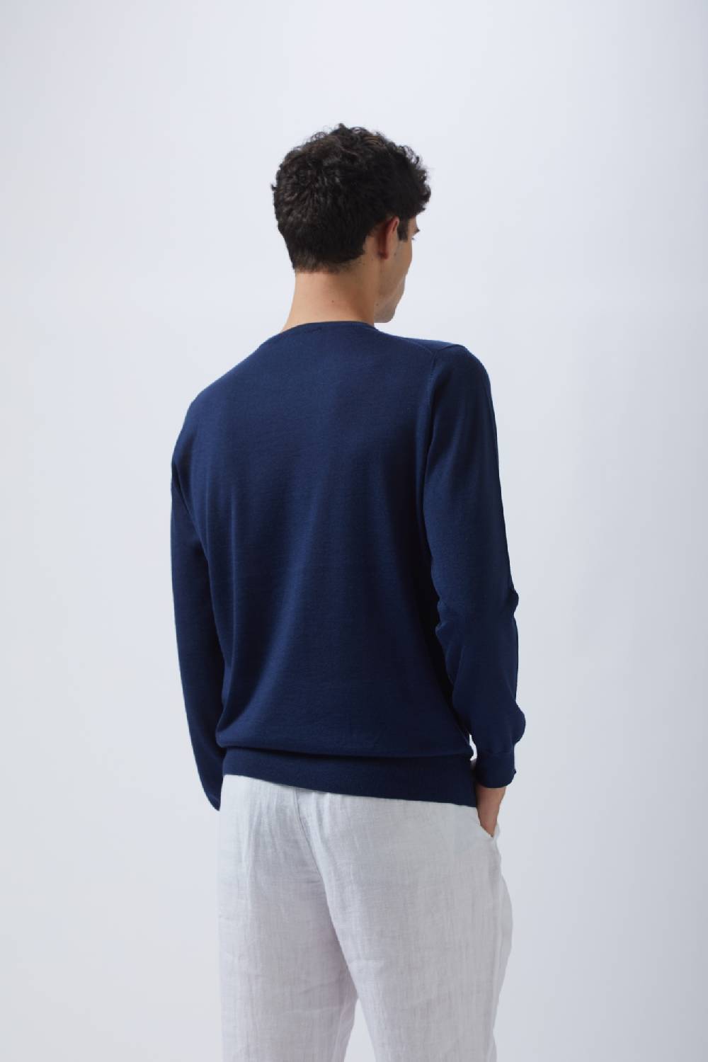 Kangra Cashmere Girocollo Rasato In Cashmere E Seta